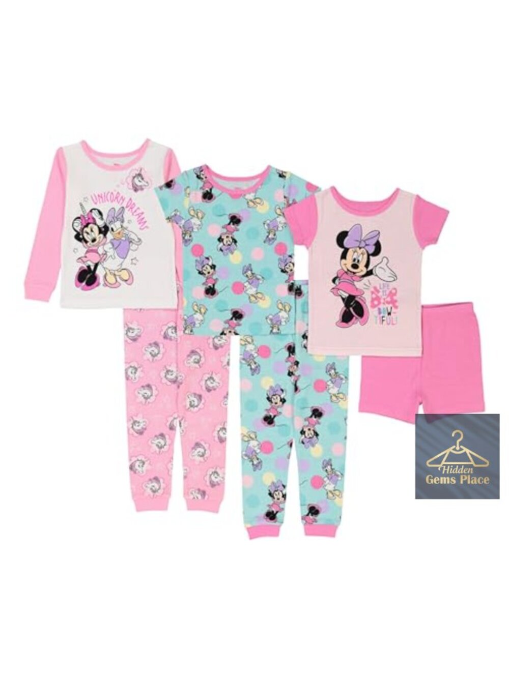 Kids 6-Piece Snug-Fit Cotton Pajama Set Unisex Sleepwear